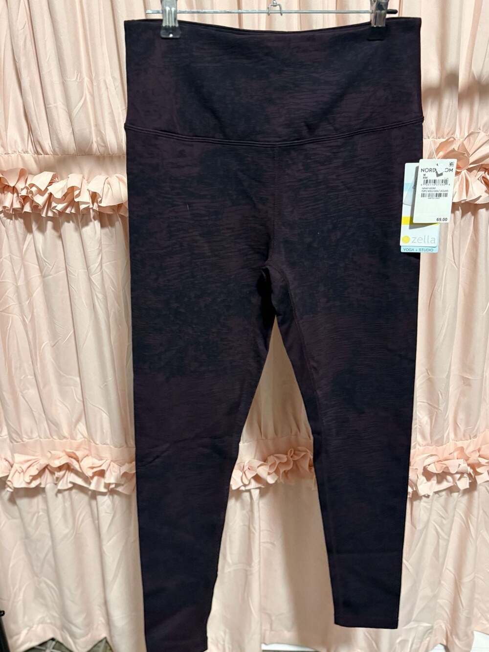 Zella Purple Nebula Basalt Jacquard Yoga Studio Leggings Size M (identified as)